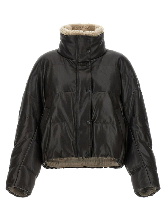Brunello Cucinelli Padded Leather Jacket