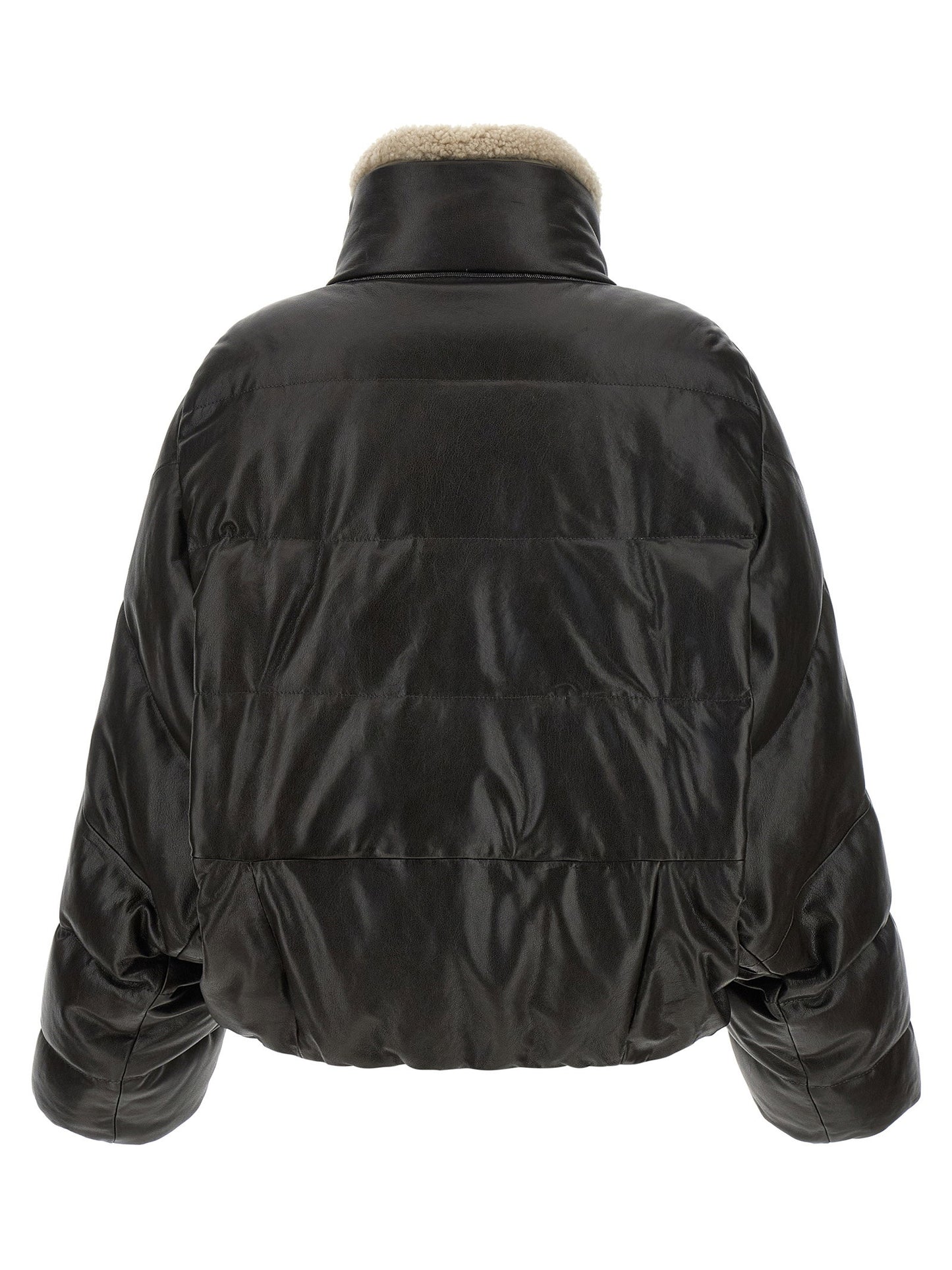 Brunello Cucinelli Padded Leather Jacket