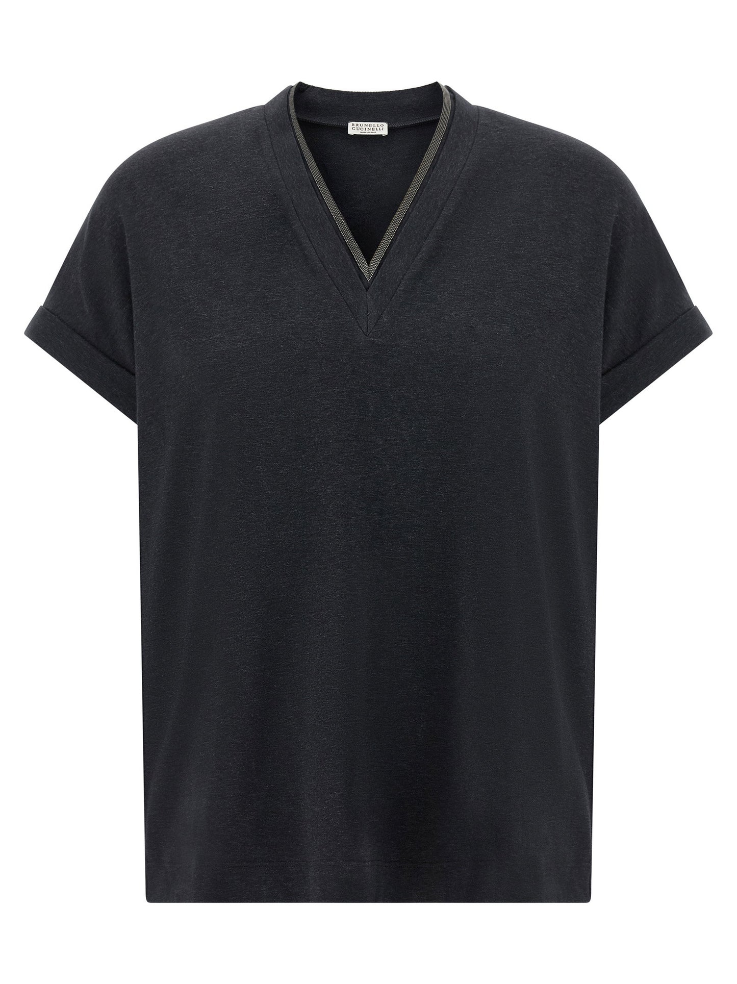 Brunello Cucinelli Shiny Trims T-shirt