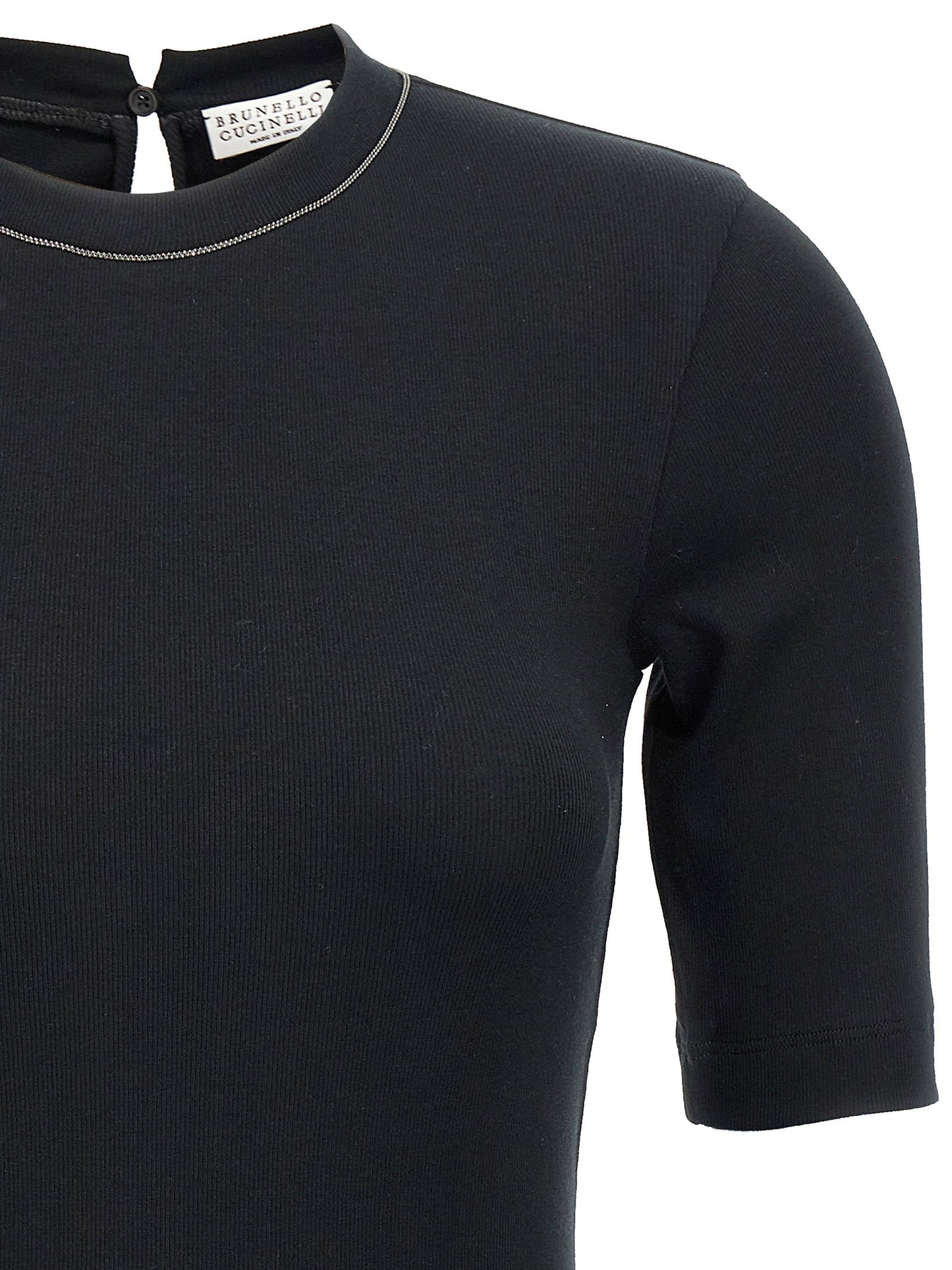 Brunello Cucinelli Monile Ribbed T-shirt
