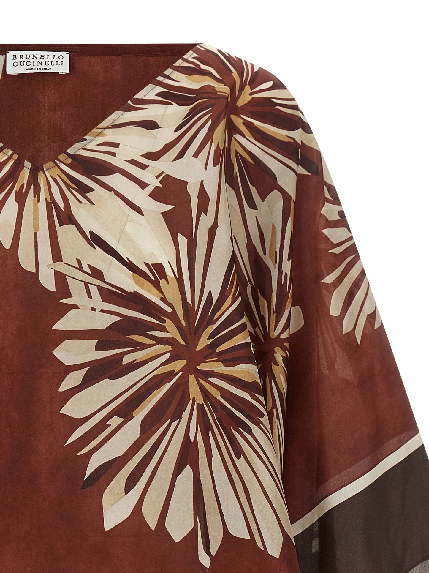 Brunello Cucinelli Silk Scarf Blouse