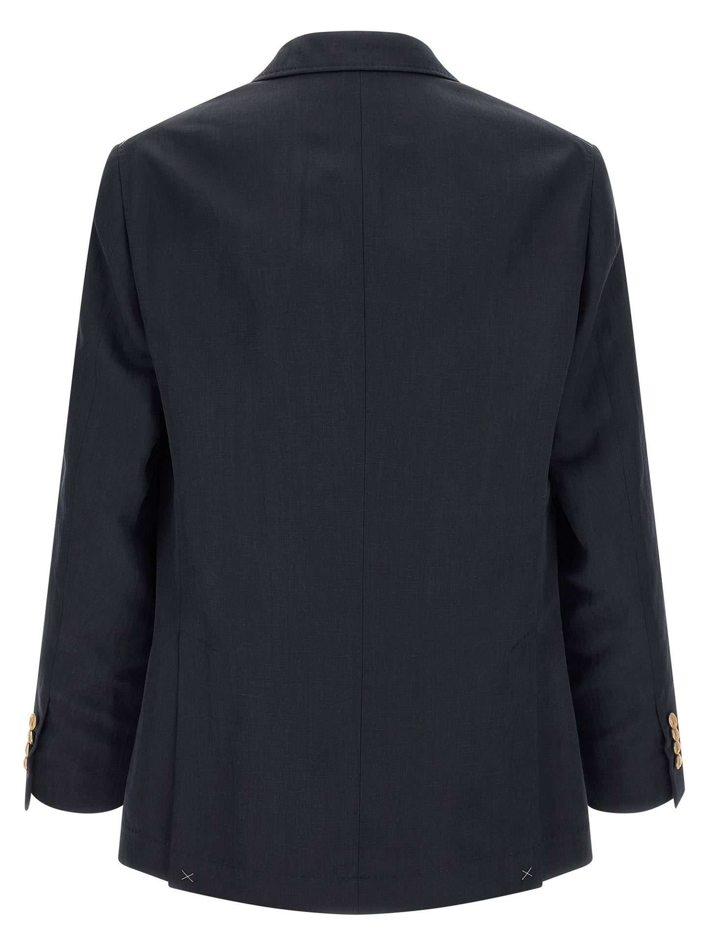 Brunello Cucinelli Silk Twill And Linen Délavé Blazer
