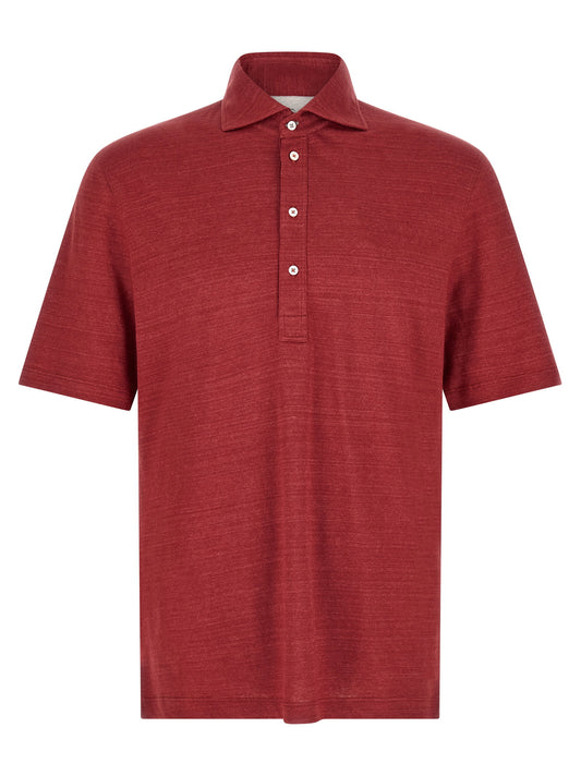 Brunello Cucinelli Polo Jersey Mélange