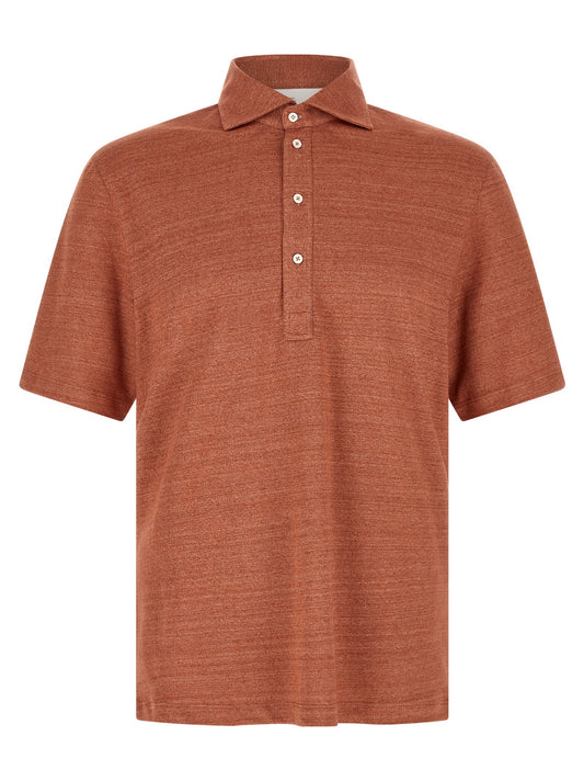 Brunello Cucinelli Polo Jersey Mélange