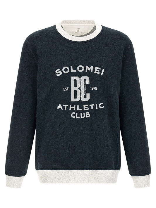 Brunello Cucinelli Cotton And Linen Sweatshirt