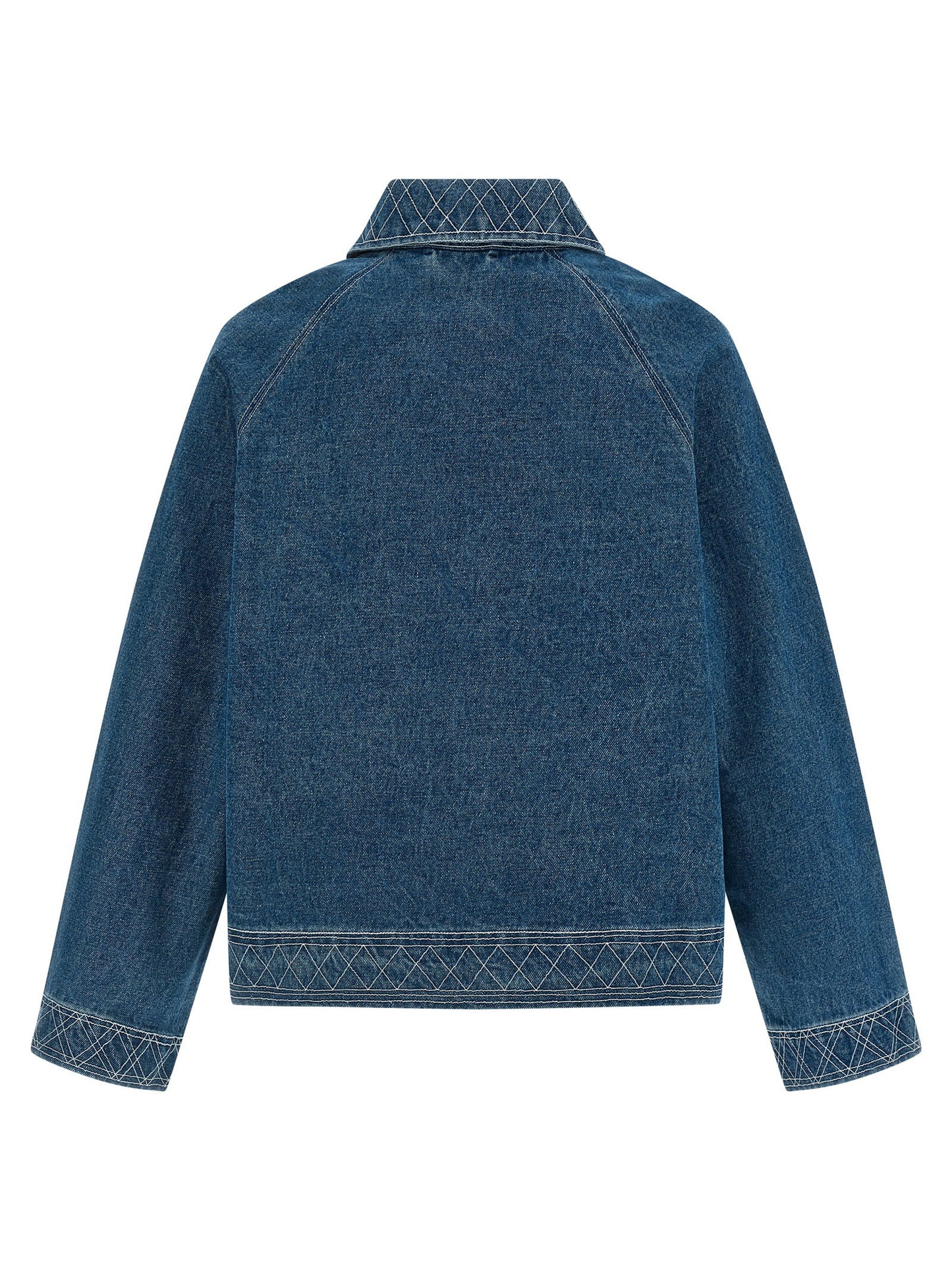 Bode Embroidery Denim Jacket