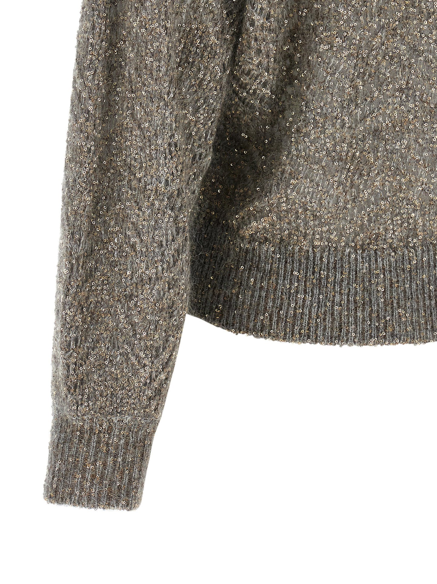 Brunello Cucinelli Dazzling Abstract Leaf Sweater