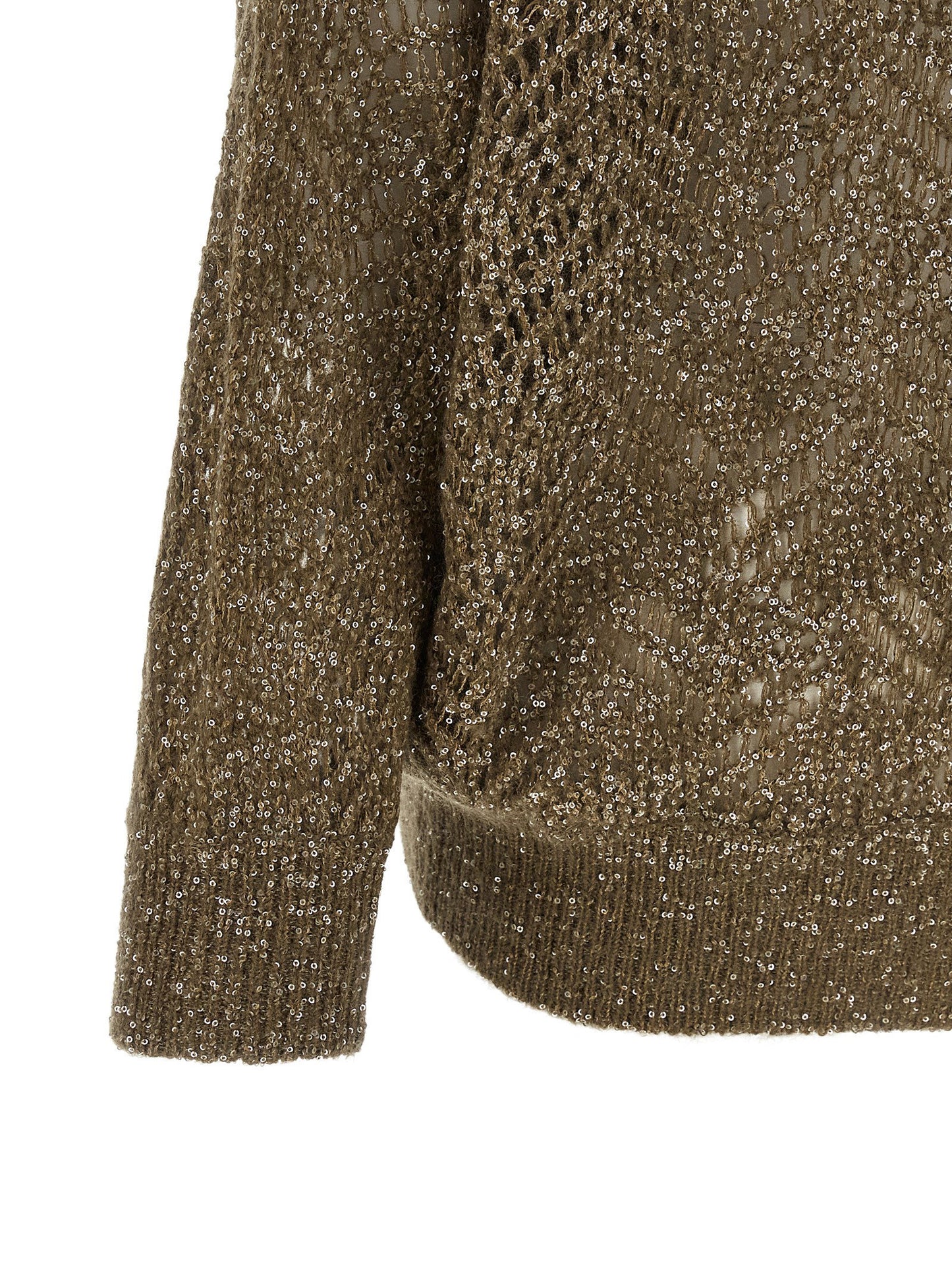 Brunello Cucinelli Dazzling Abstract Leaf Cardigan