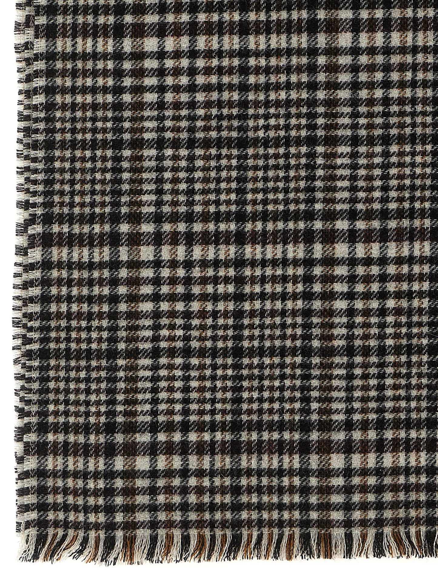 Brunello Cucinelli Prince Of Wales Cashmere Scarf
