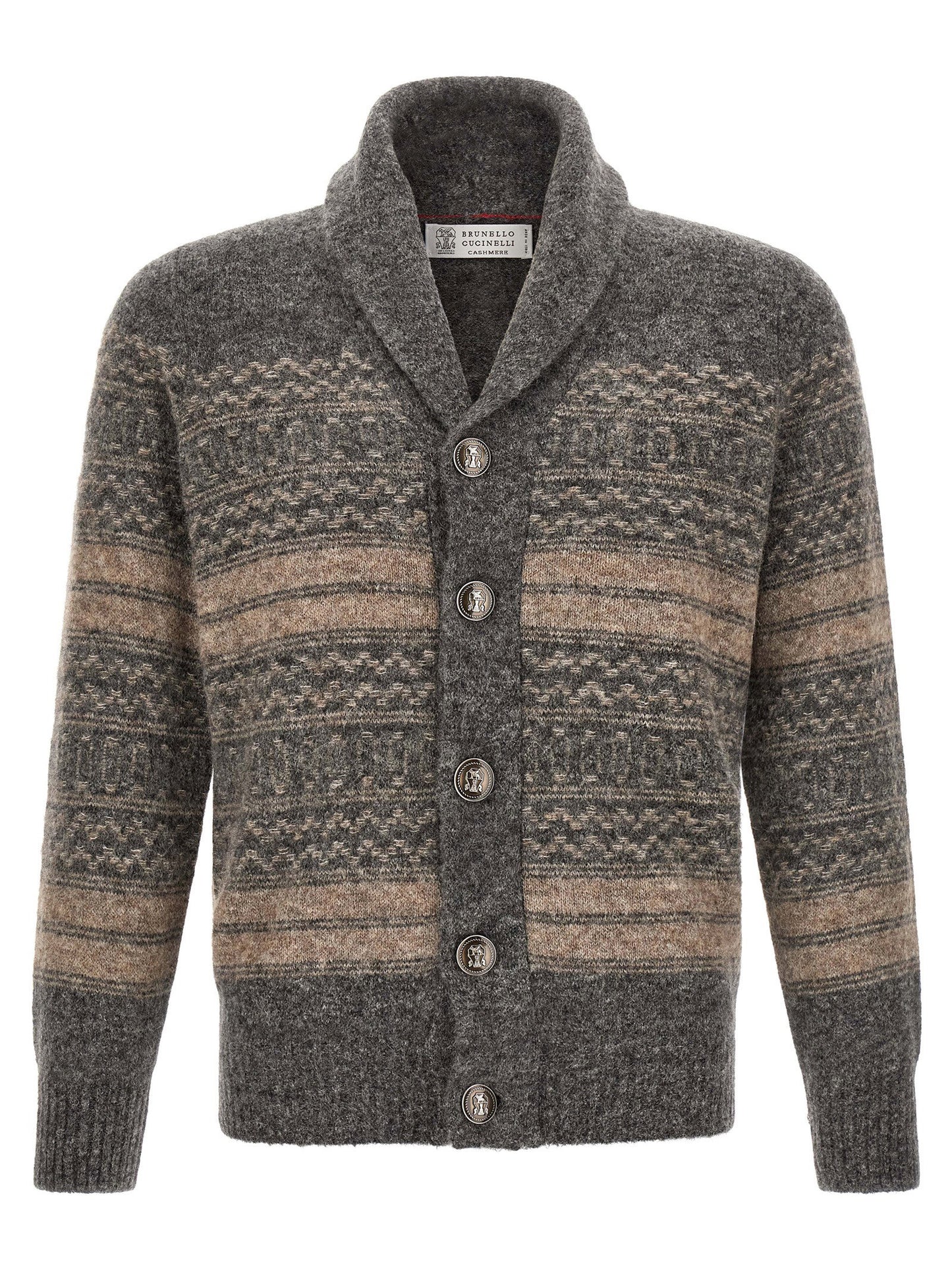 Brunello Cucinelli Nordic Jacquard Cardigan