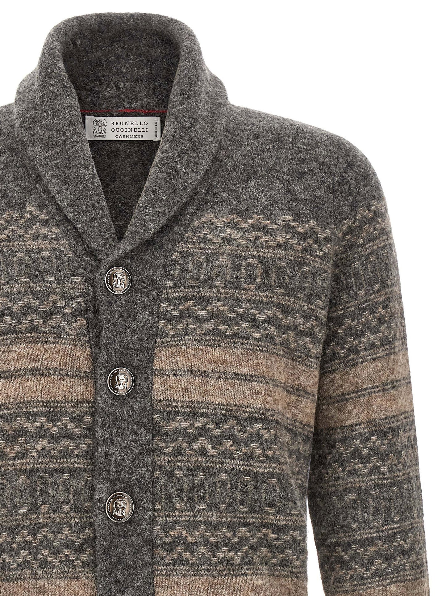 Brunello Cucinelli Nordic Jacquard Cardigan