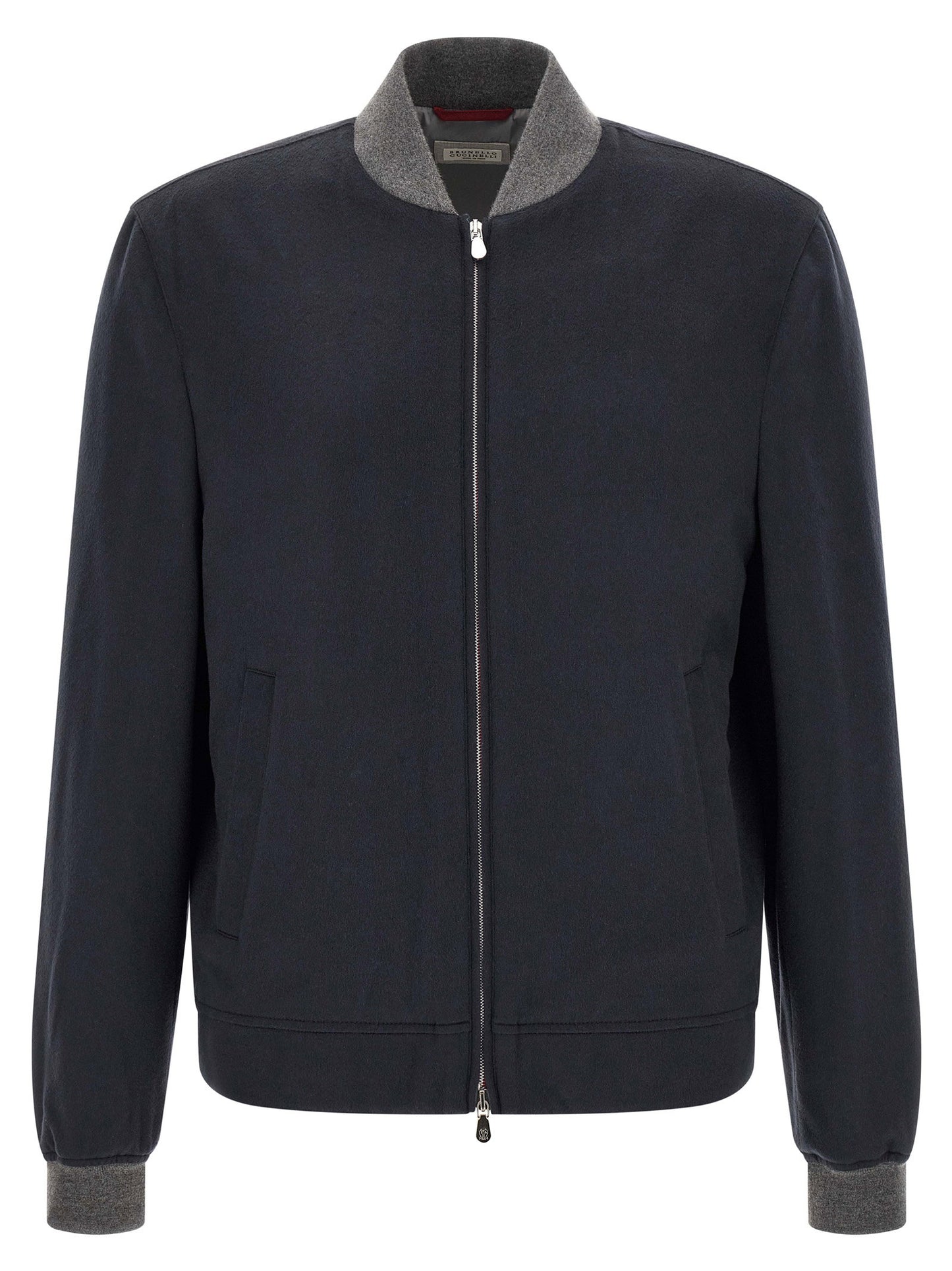 Brunello Cucinelli Light Flannel Bomber Jacket