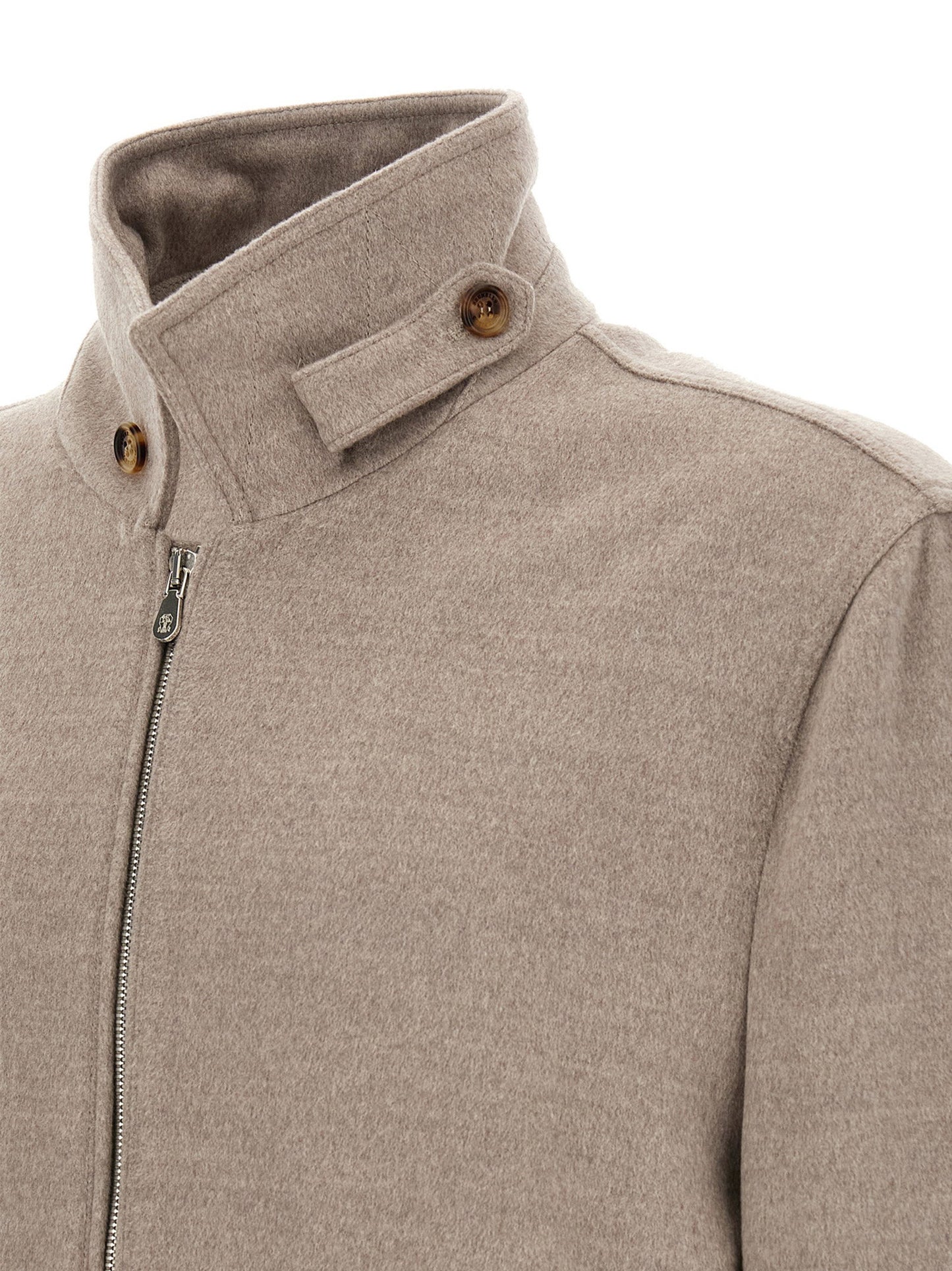 Brunello Cucinelli Virgin Wool Beaver Bomber Jacket