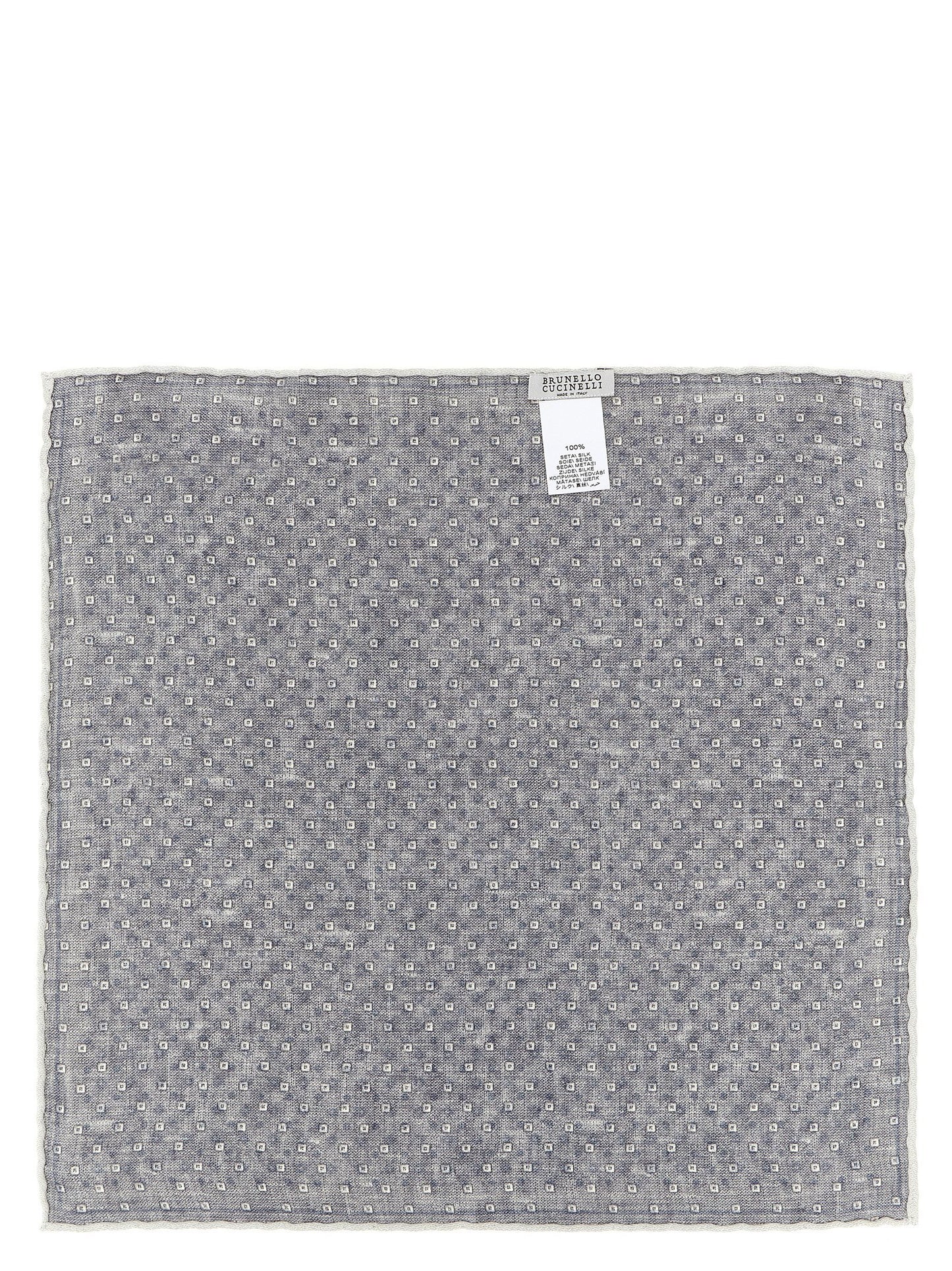 Brunello Cucinelli Double Face Silk Pocket Clutch Bag