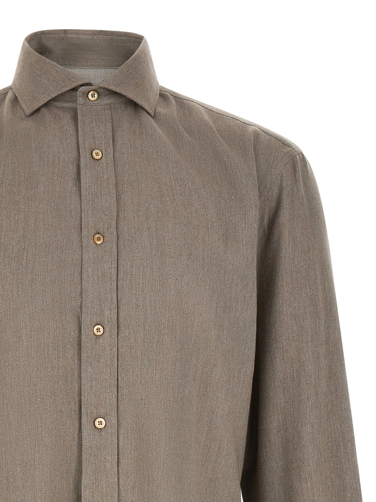 Brunello Cucinelli Herringbone Shirt