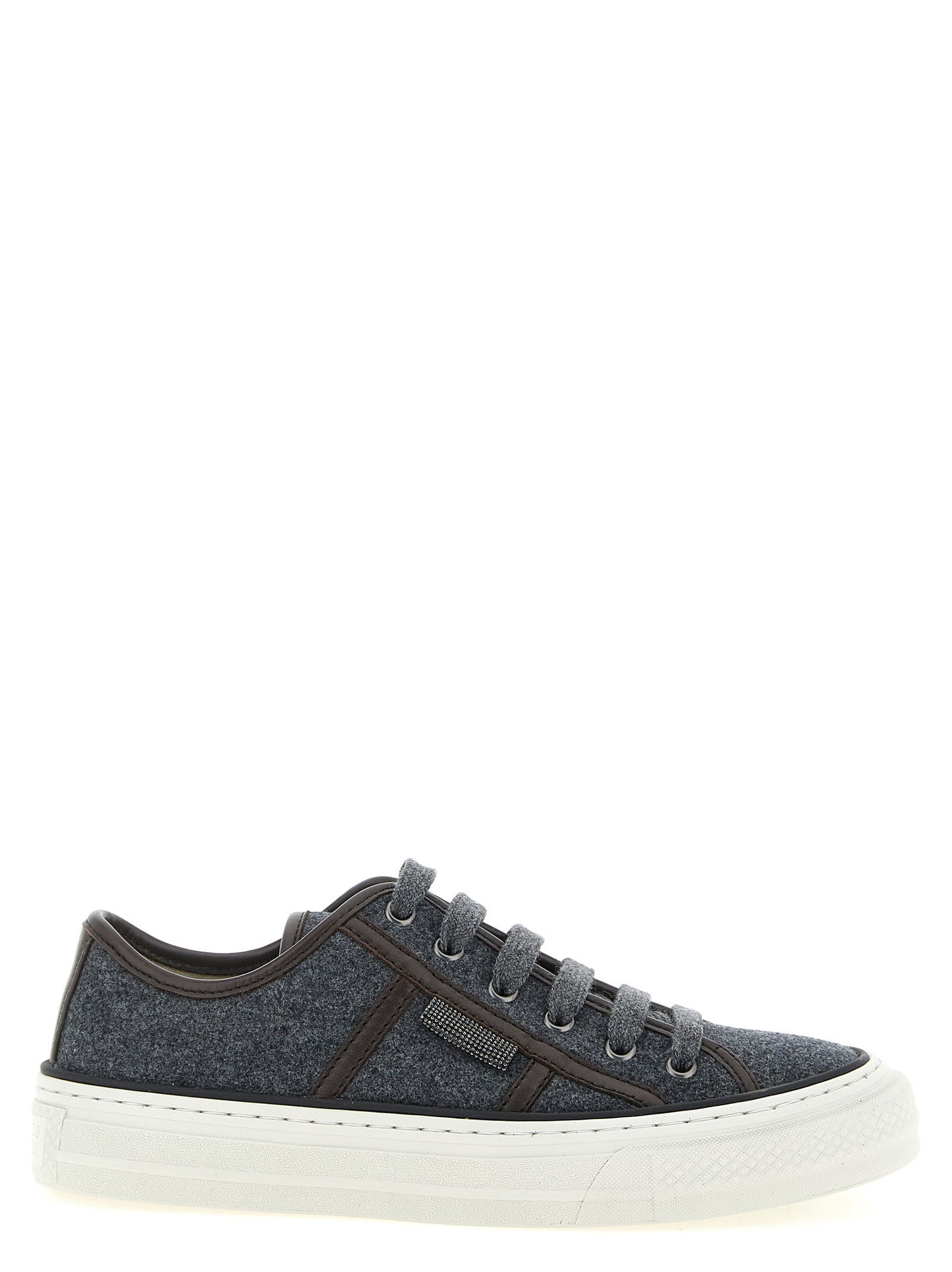 Brunello Cucinelli Shiny Tab Sneakers