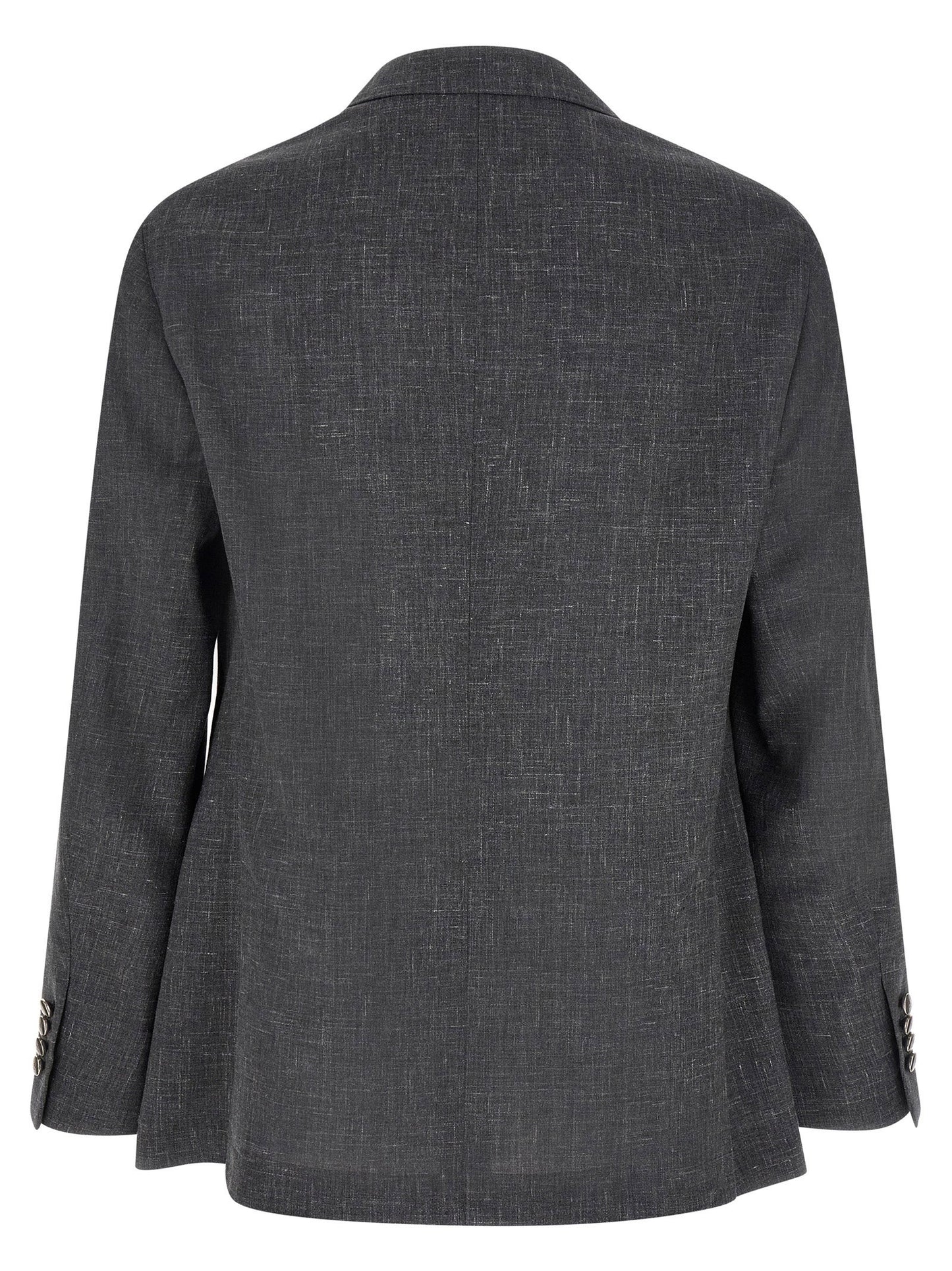 Brunello Cucinelli Blazer Flamed Canvas Blazer