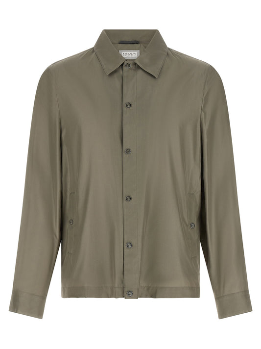 Brunello Cucinelli Membrane Silk Jacket