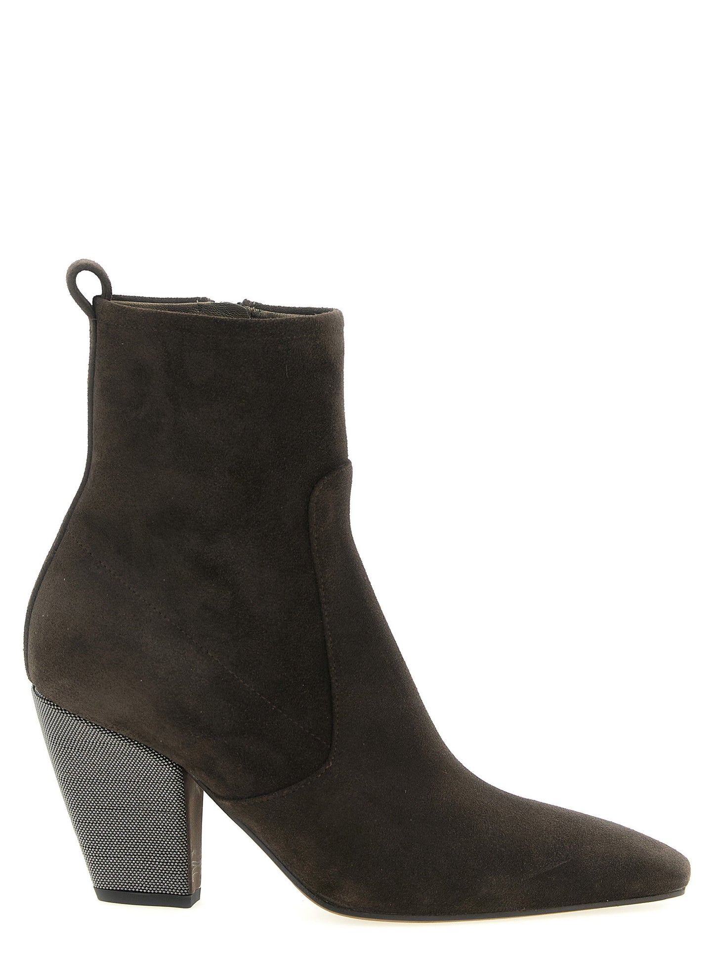 Brunello Cucinelli Precious Heel Ankle Boots
