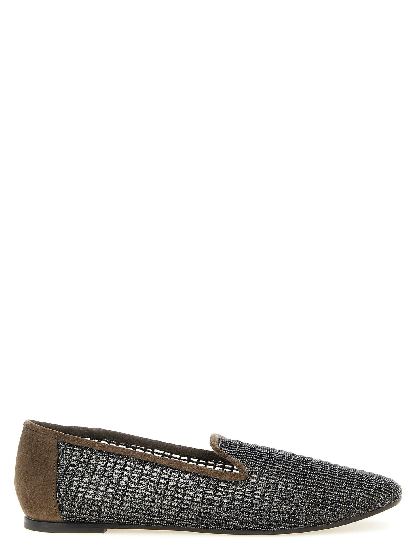 Brunello Cucinelli Embroidery Mesh Loafers