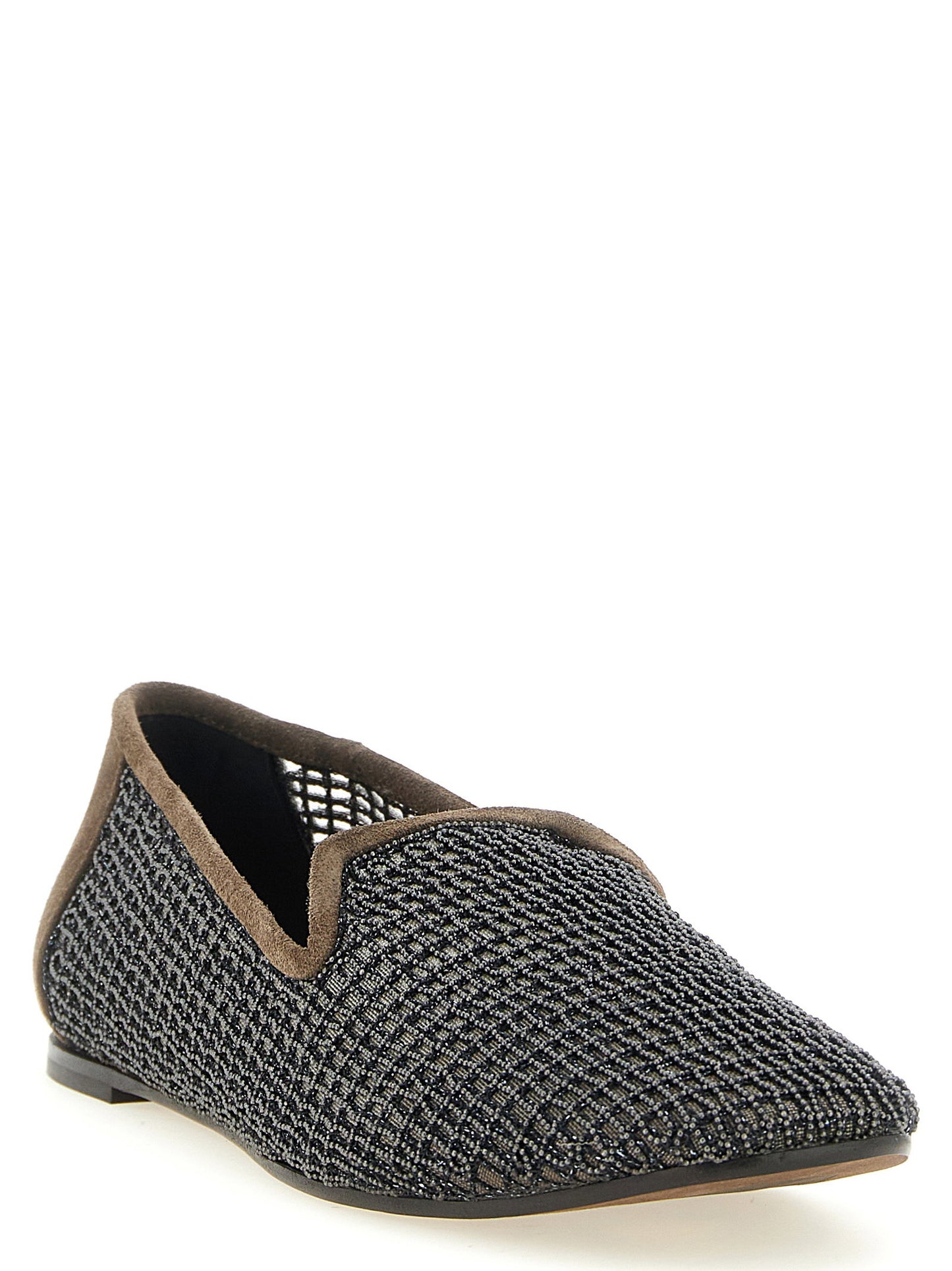 Brunello Cucinelli Embroidery Mesh Loafers