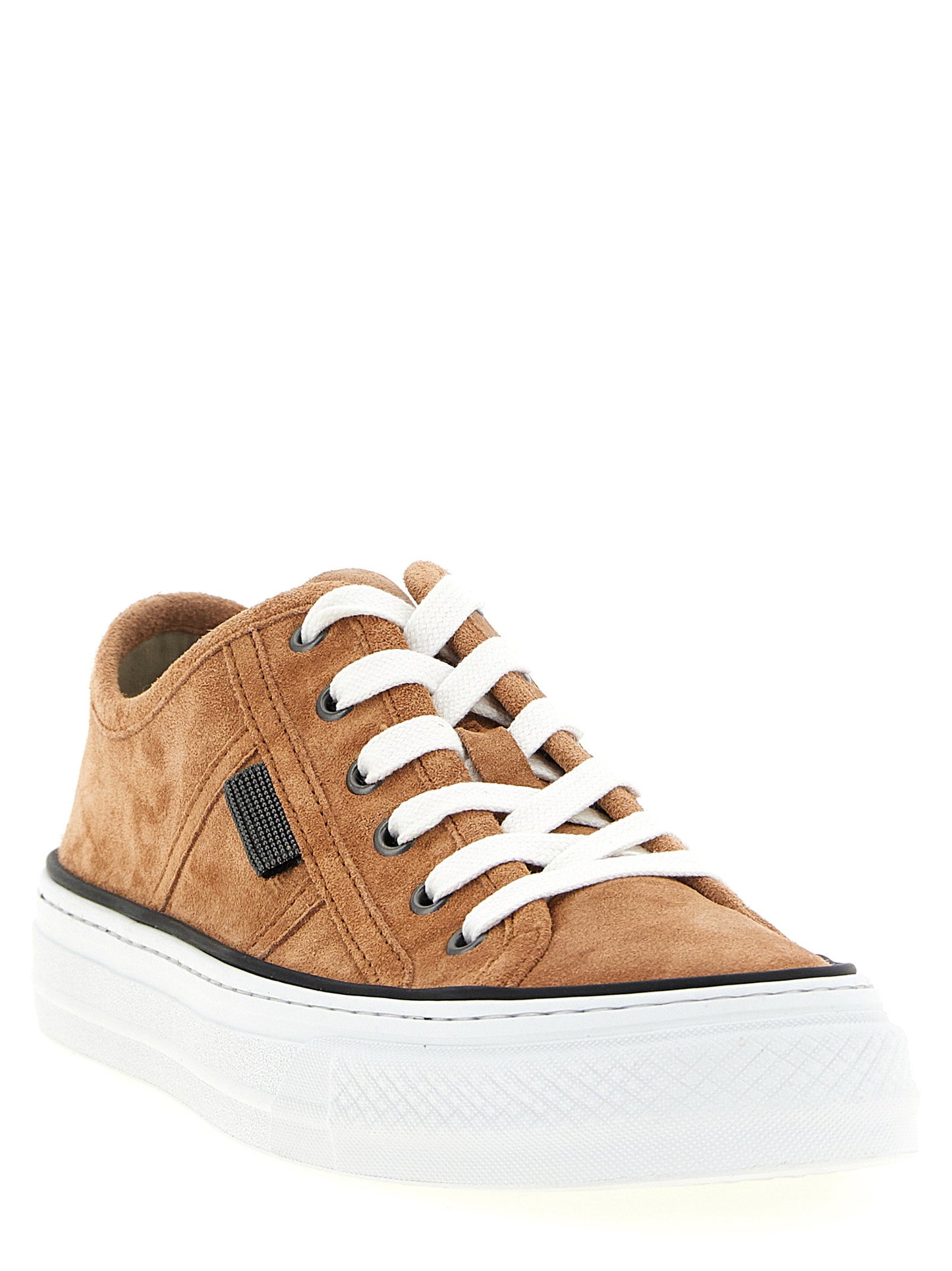 Brunello Cucinelli Shiny Tab Sneakers