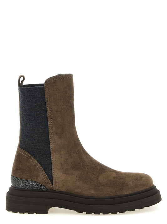 Brunello Cucinelli Precious Detail Ankle Boots