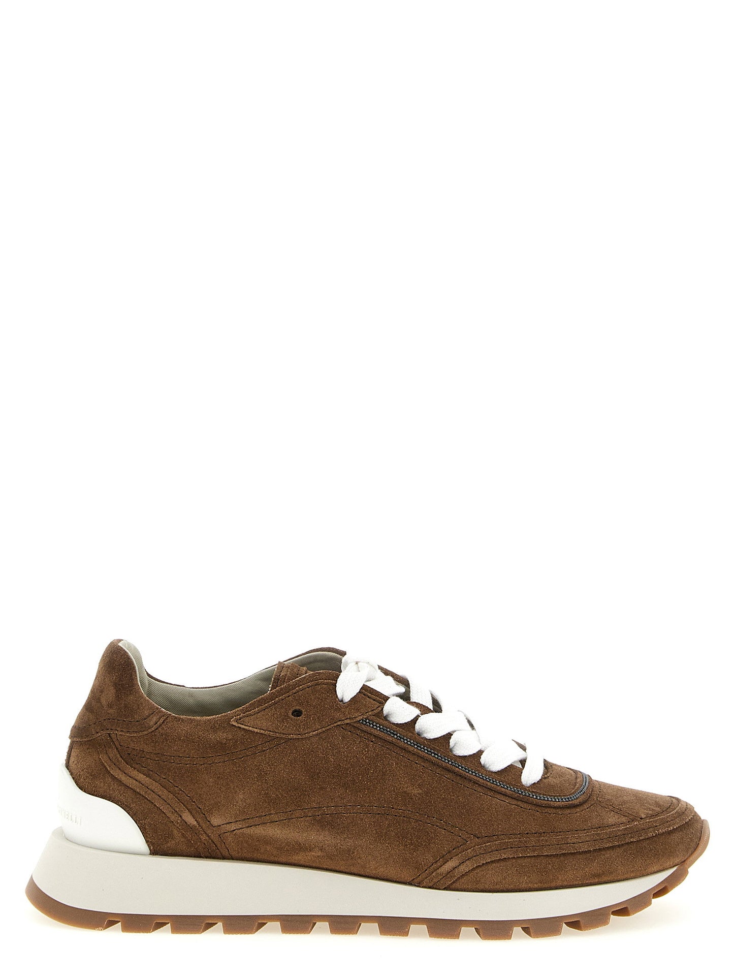 Brunello Cucinelli Monile Suede Sneakers
