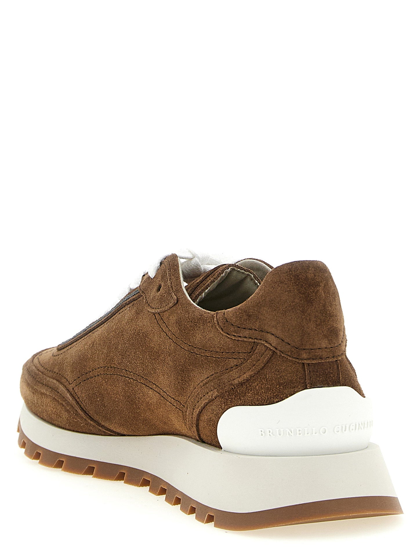 Brunello Cucinelli Monile Suede Sneakers