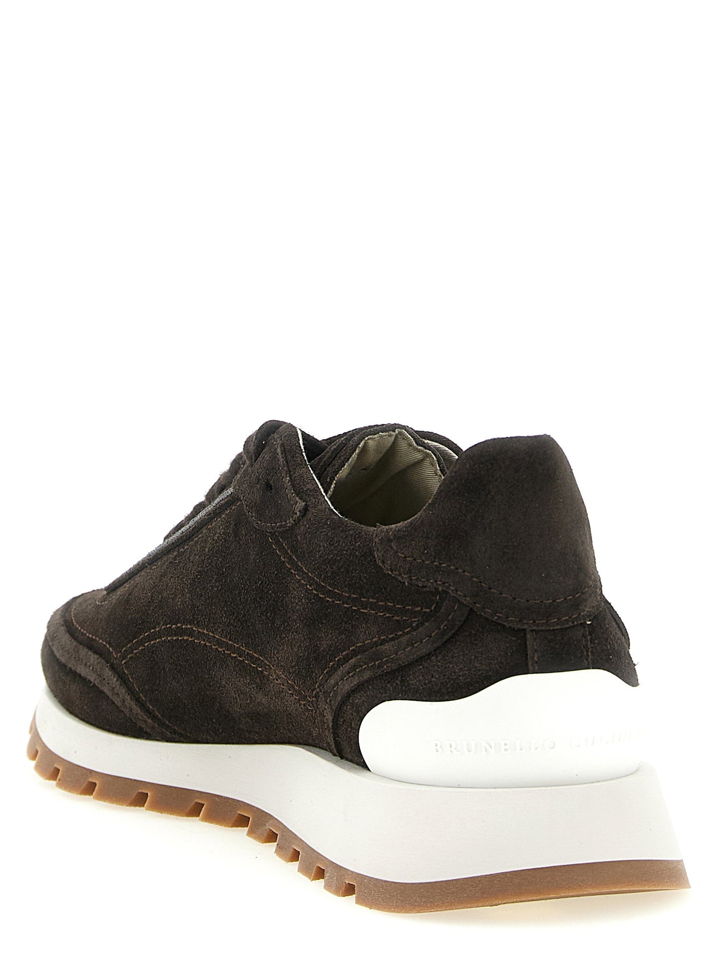 Brunello Cucinelli Monile Suede Sneakers