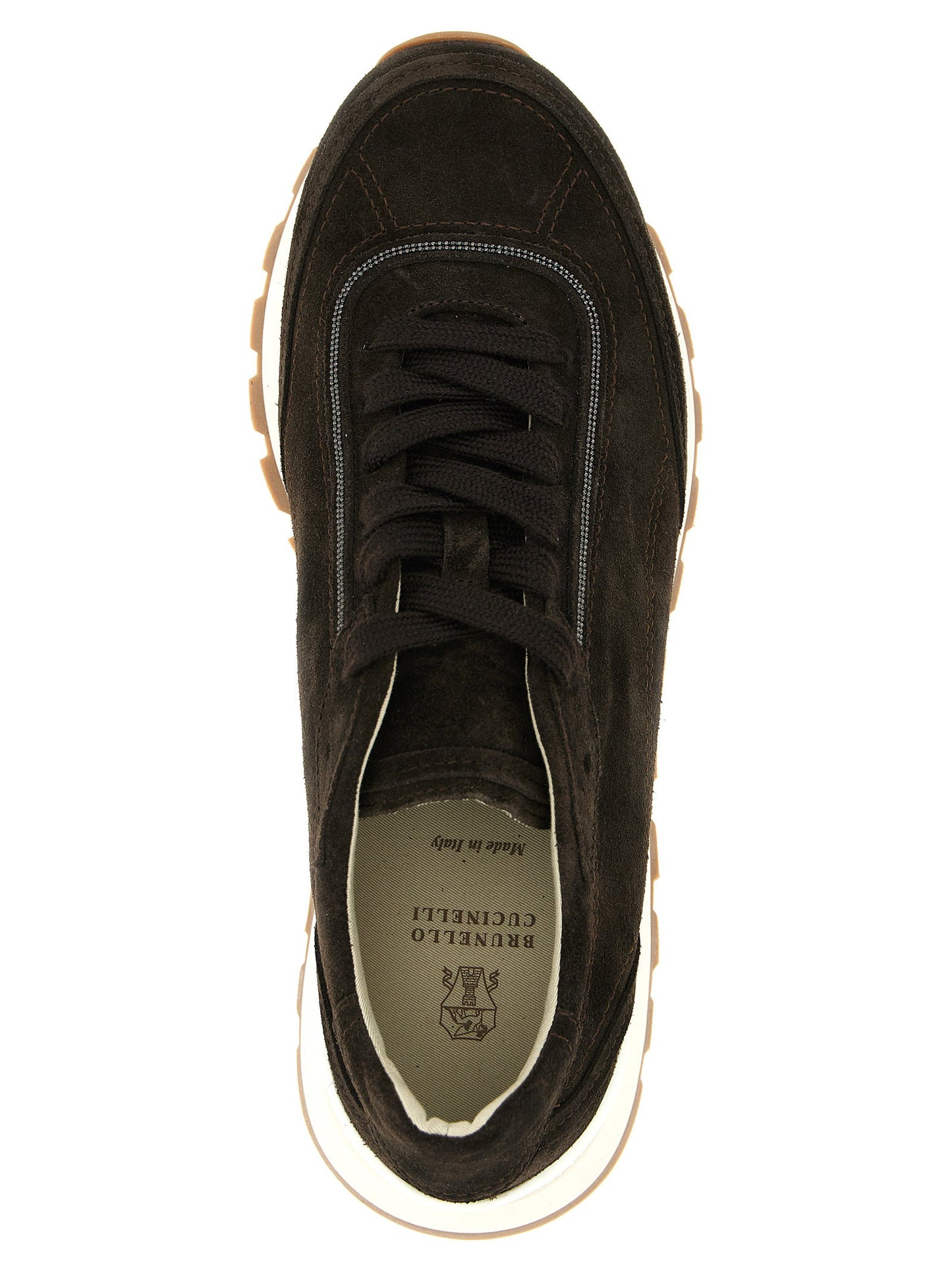 Brunello Cucinelli Monile Suede Sneakers