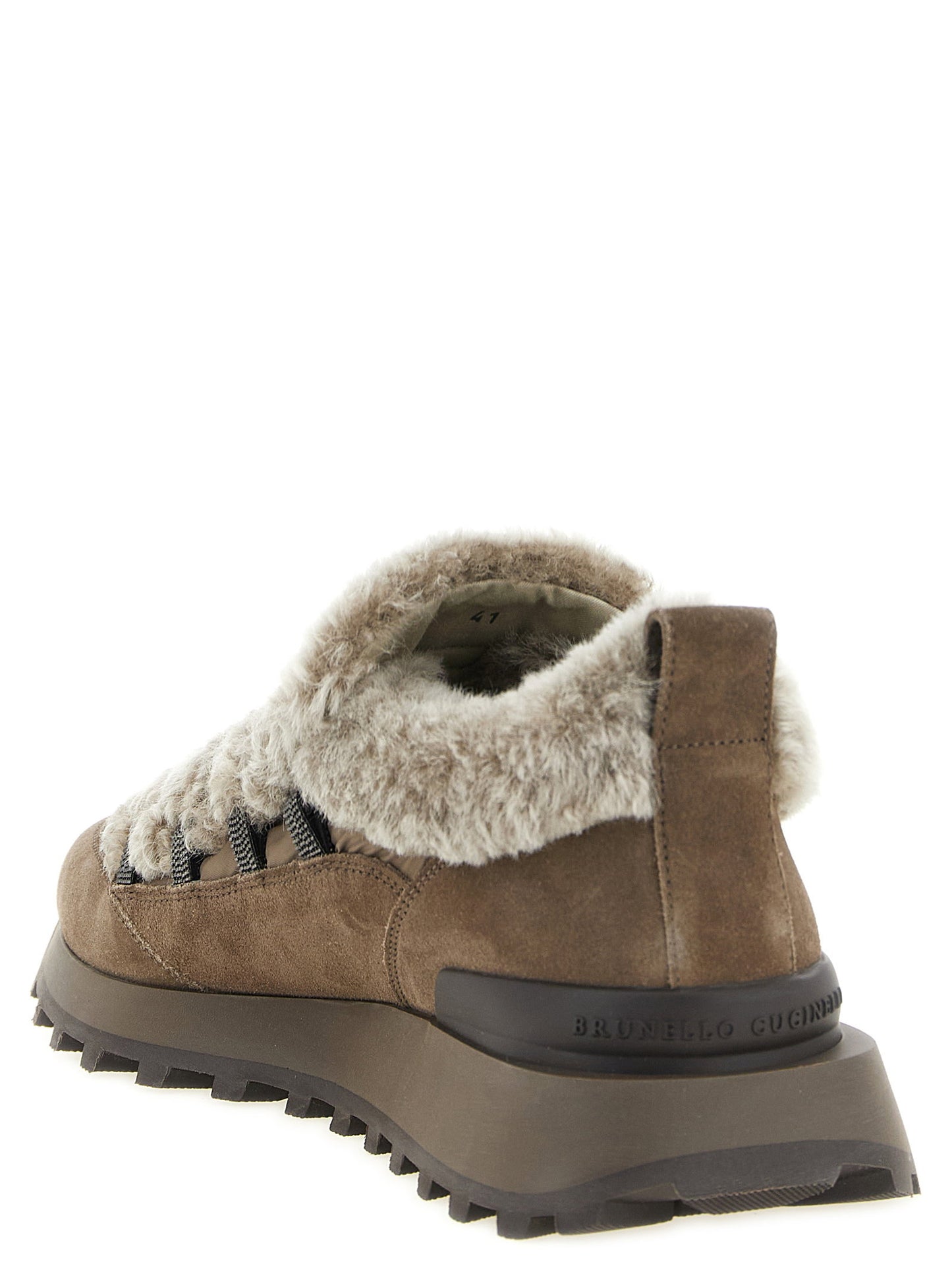 Brunello Cucinelli Monile Shearling Sneakers
