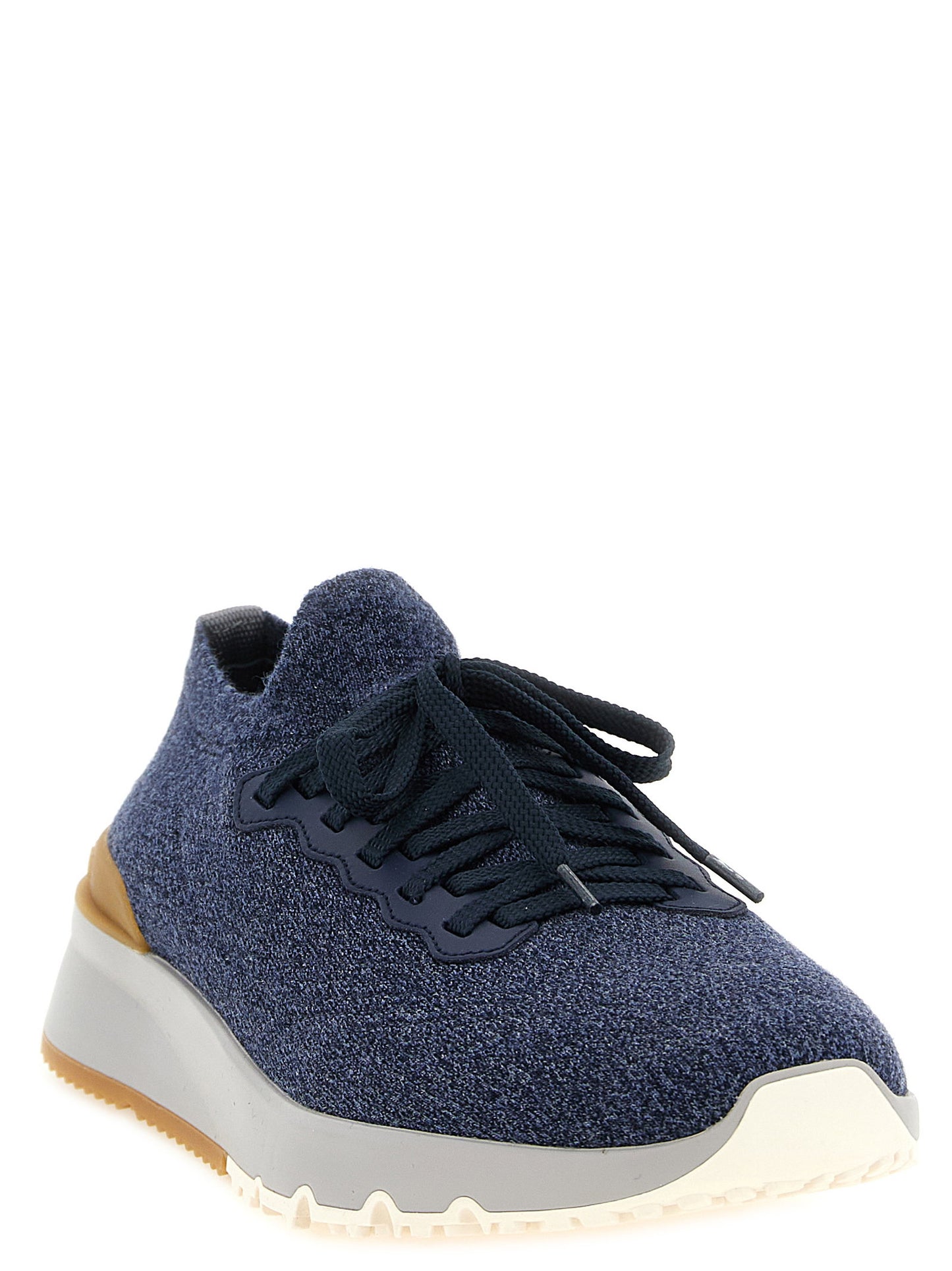 Brunello Cucinelli Jacquard Knit Sneakers