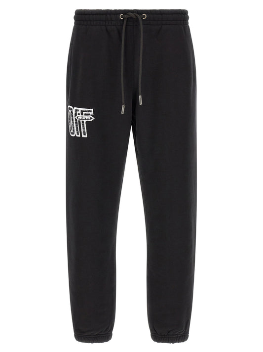 Off White Motion Arrow Cuffed Joggers