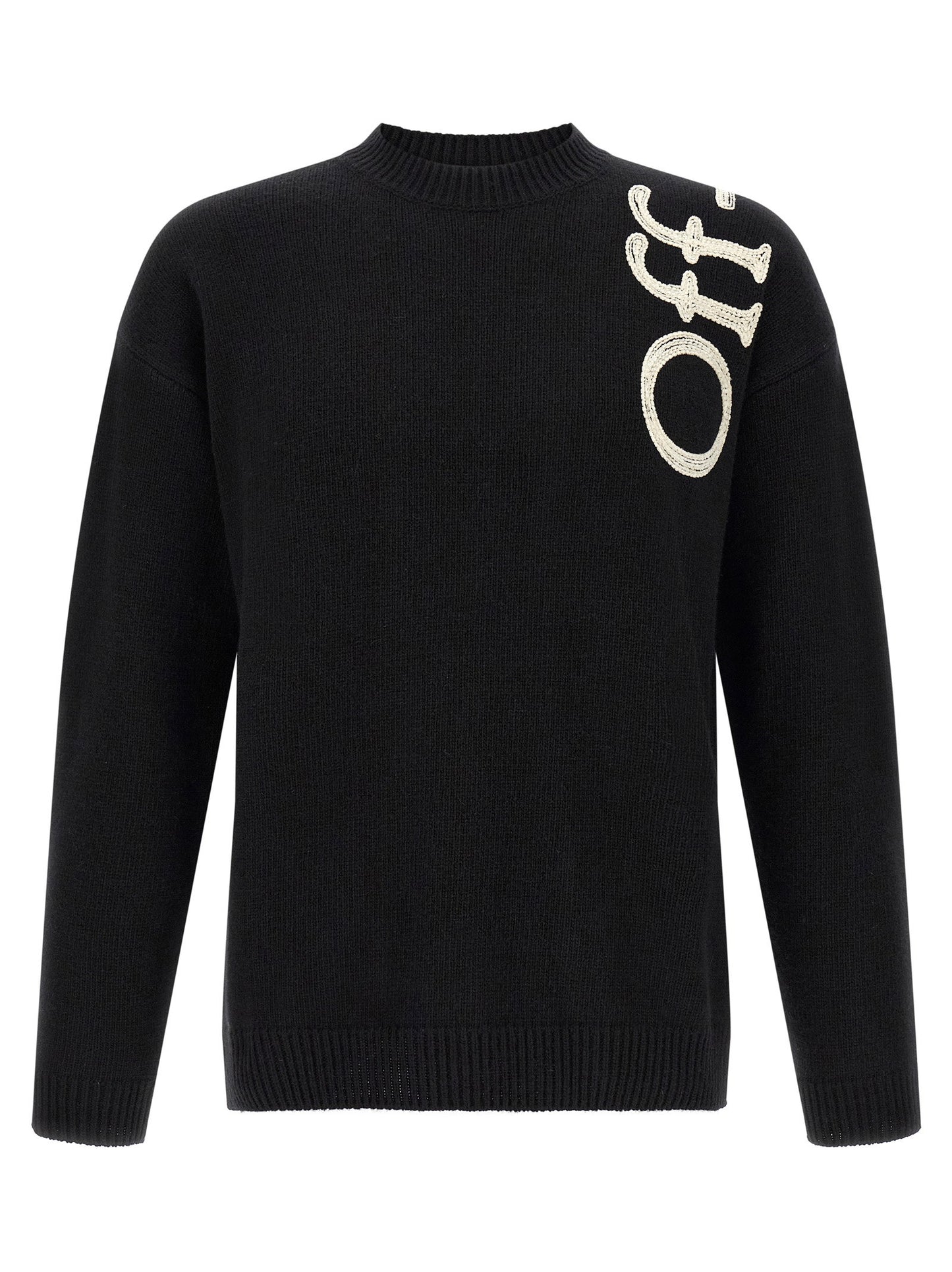 Off White Vertical Bookish Sweater