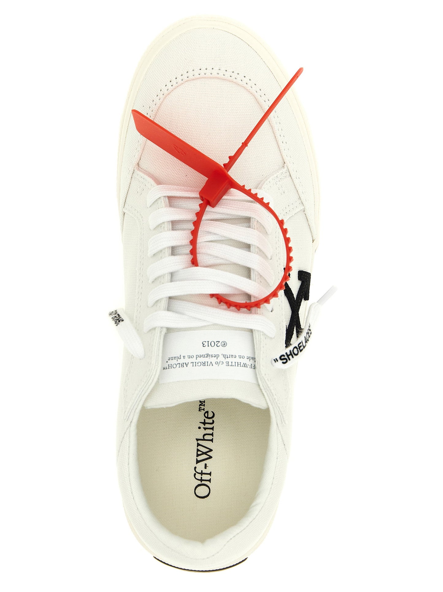 Off White Vulcanized Sneakers