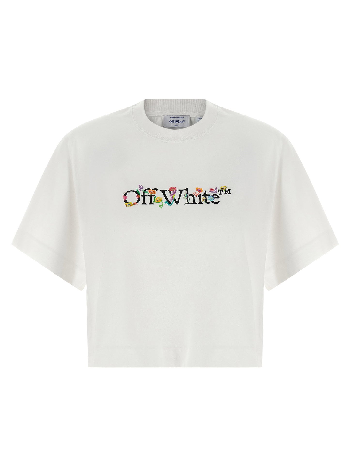 Off White Bookish Glowing Flower T-shirt