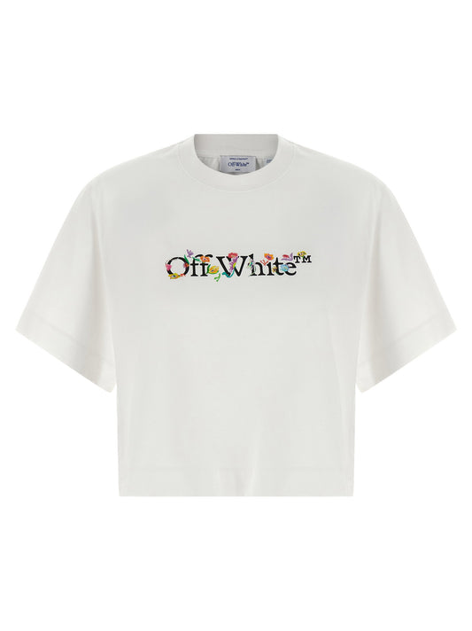 Off White Bookish Glowing Flower T-shirt