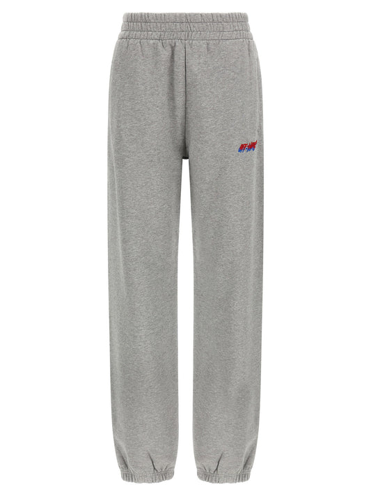 Off White Logo Embroidery Joggers