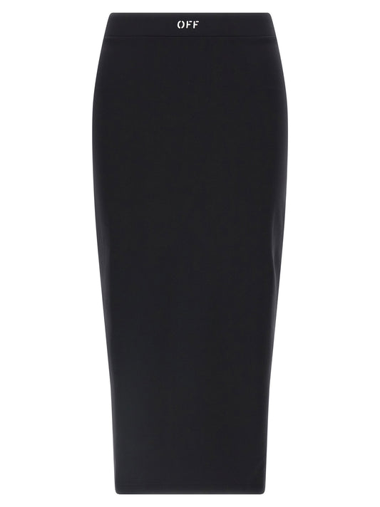 Off White Logo Skirt