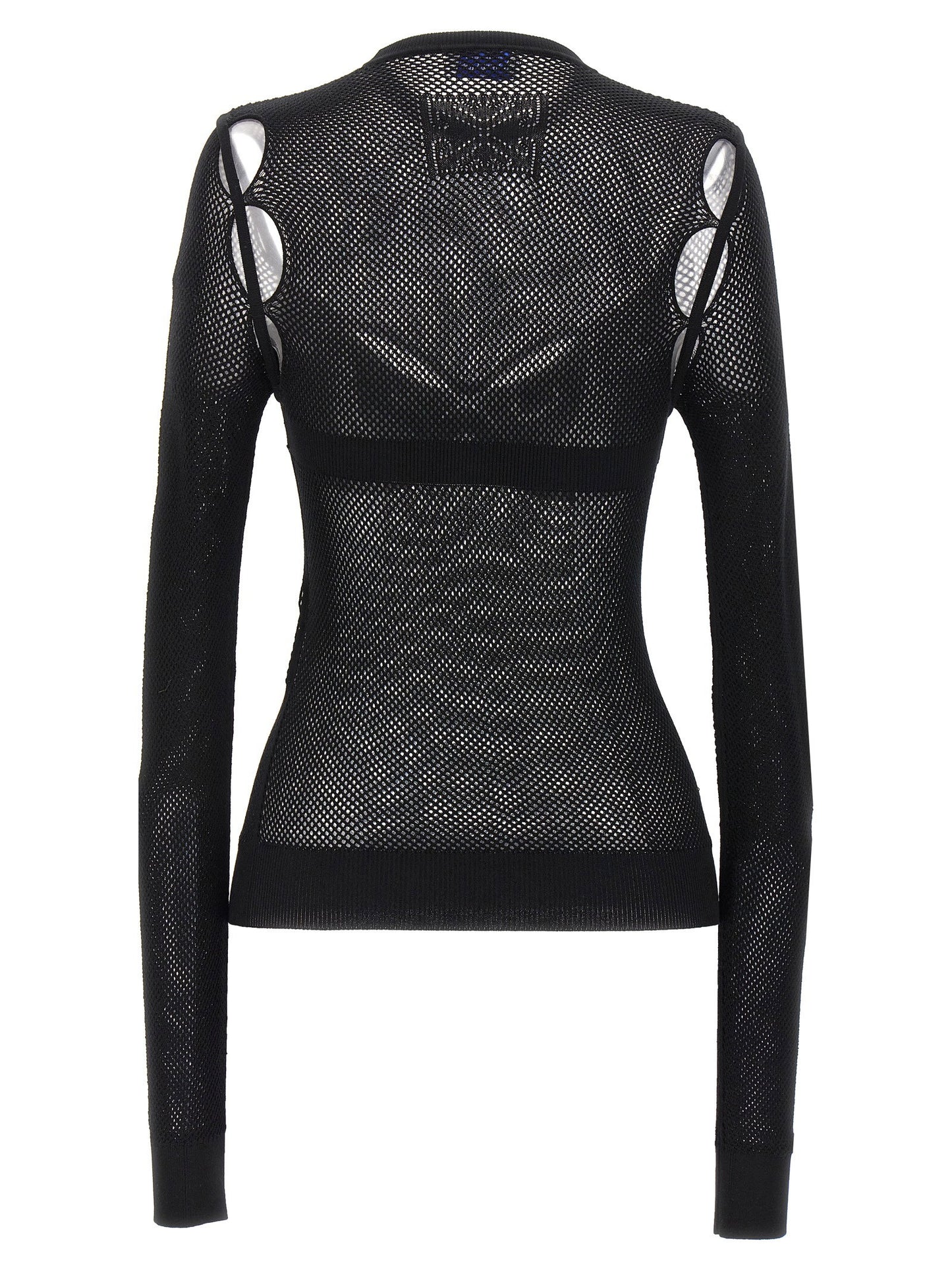 Off White Net Arrow Bralette Top
