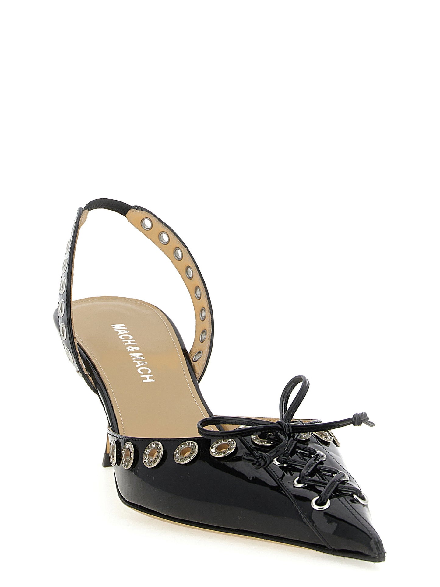 Mach & Mach Crystalized Corset Slingback