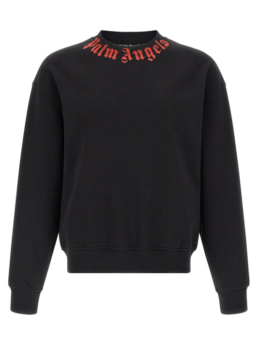Palm Angels Neck Logo Sweatshirt