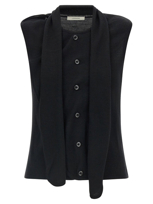 Lemaire Draped Panel Vest