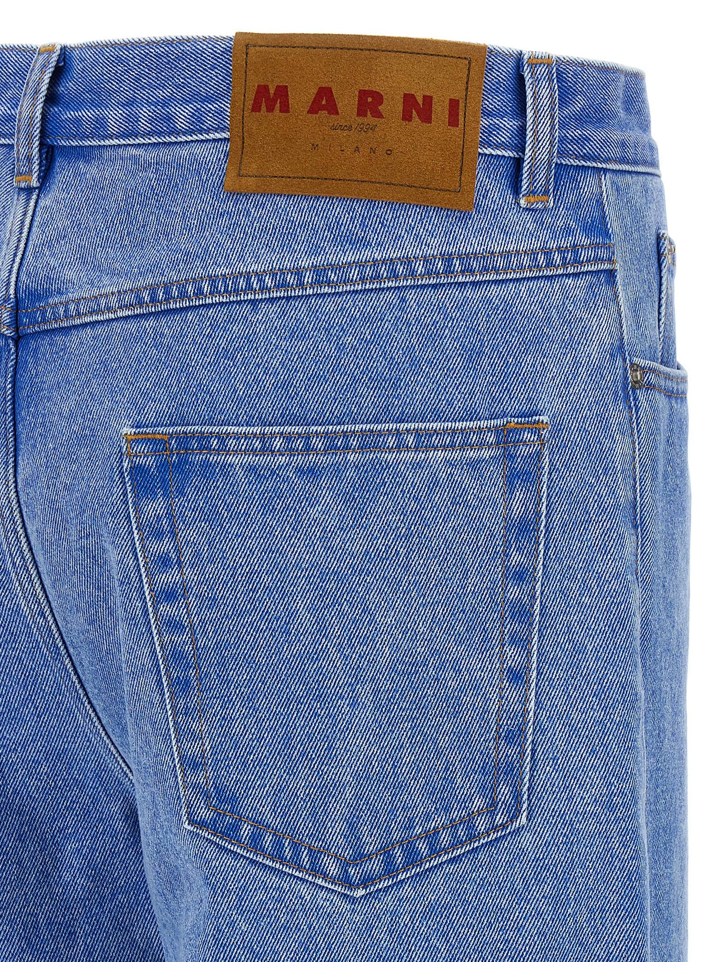 Marni Bleached Coated Jeans