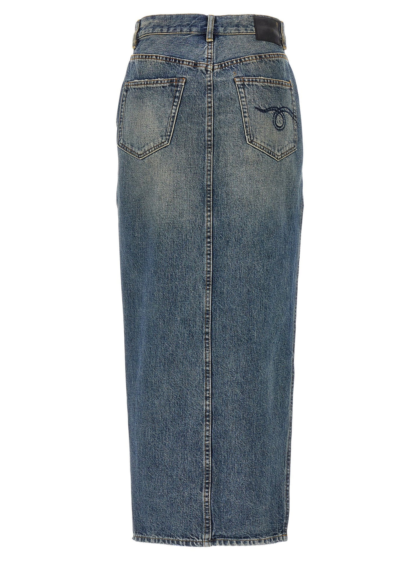 R13 Devon Side Slit Skirt