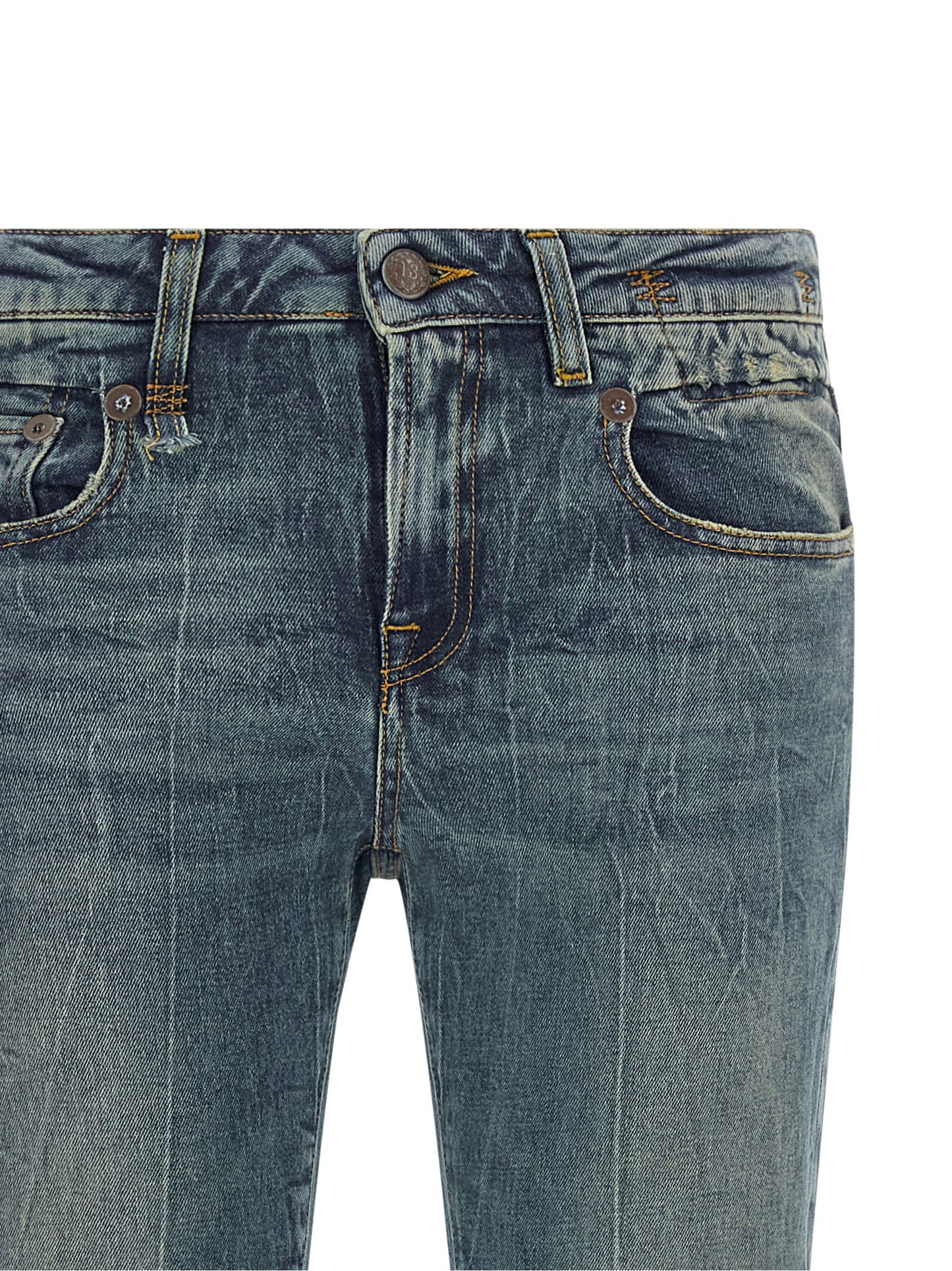 R13 Overflow Boy Flare Jeans