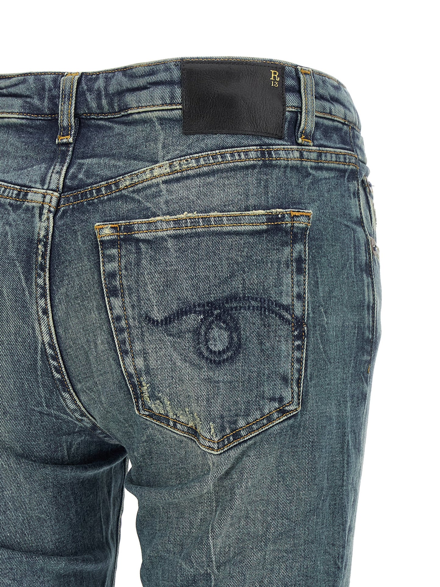 R13 Overflow Boy Flare Jeans