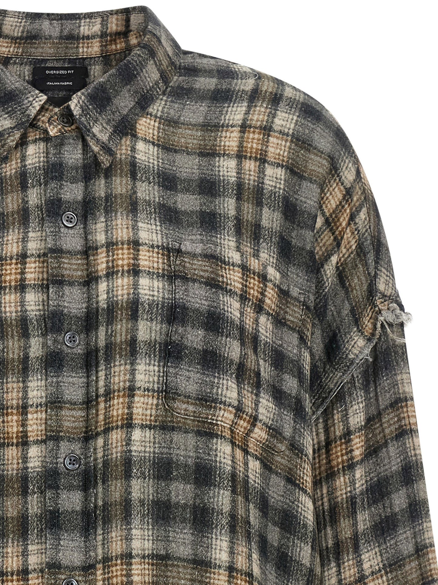 R13 Raw Cut Hem Shirt