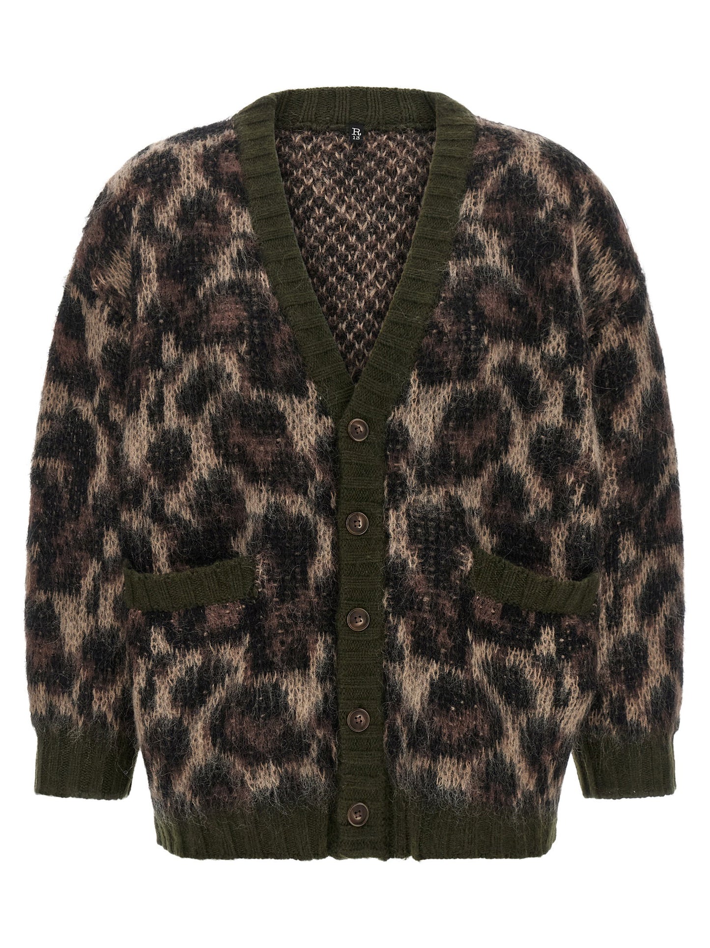 R13 Animal Print Cardigan